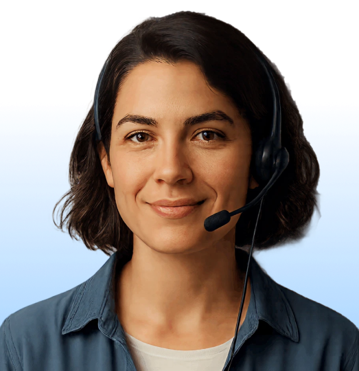 Virtual customer simulation representative illustrating AI-driven call center training.
